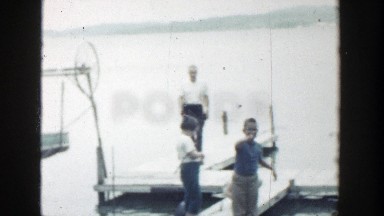 1964: a family going fishing at the dock WISCONSIN