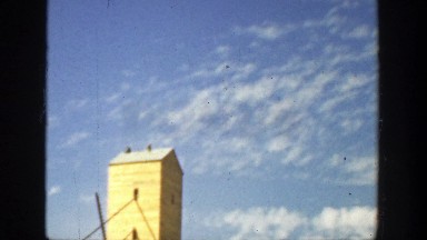 1936: building standing alone in the middle of nowhere. CALIFORNIA