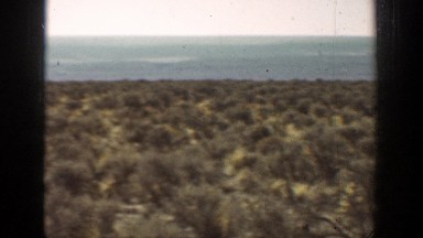 1936: view of a lonely desert. CALIFORNIA