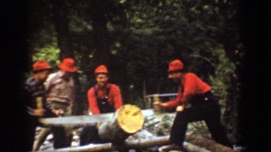 1939: group of people outside doing work while also drinking CHELAN WASHINGTON