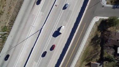 overhead view of highway. COLORADO