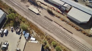 airplane view of a small community. COLORADO