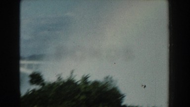 1959: Complete Rainbow Starting at Bridge and Ending at River MICHIGAN