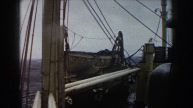 1959: A Ship at Sea on Mildly Rough Waters
