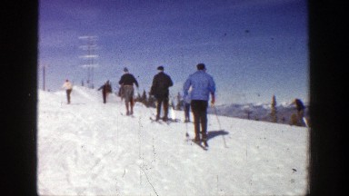 1961: people skiing together ASPEN COLORADO