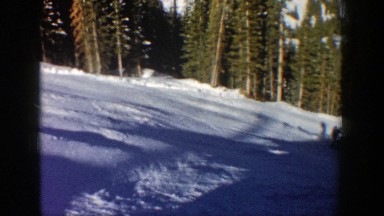 1961: ice skating with snow hill ASPEN COLORADO