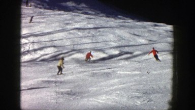 1961: enjoy the snow scatting with group of friends ASPEN COLORADO