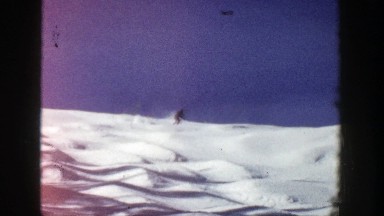 1961: man skiing down the hill ASPEN COLORADO