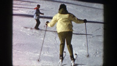 1961: skiing in the snow ASPEN COLORADO
