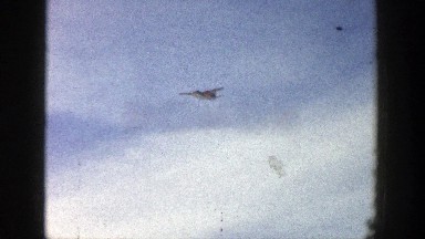 1961: double engine cessna in flight ASPEN COLORADO