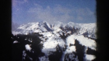 1961: a sighting of a very snowy mountain. ASPEN COLORADO