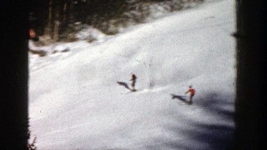 1961: Skiing Down a Slope Fast in Aspen Colorado