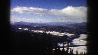 1961: cable conveyance on a snow area ASPEN COLORADO