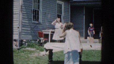1958: A Backyard Family Get Together in Nebraska