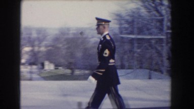 1960: army man in uniform marching WASHINGTON DC