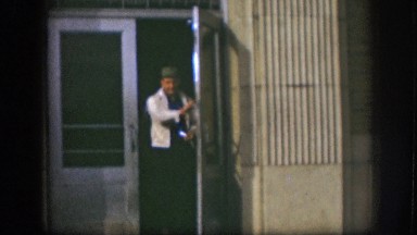 1958: cool dudes walking out a building KANSAS