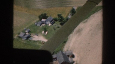 1958: Aerial Take of a Farm Nebraska