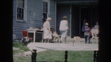 1958: A Family Gathering in the Back Yard Nebraska