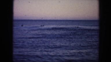 1961: People in Water, Surfing Waves Hawaii