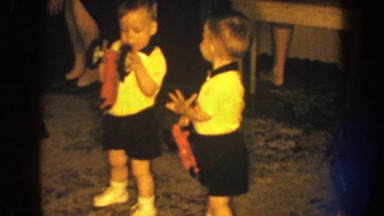 1959: Twins Playing and Enjoying Nebraska