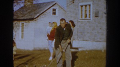 1959: group gathering firewood NEBRASKA
