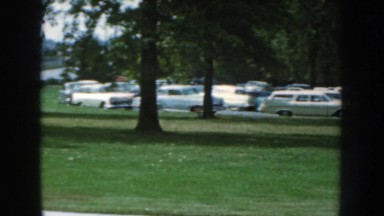 1959: large number of parked cars. NEBRASKA