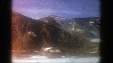 1961: A Small Neighborhood Adjacent to Snowy Slopes and Winter Forests in Aspen, Colorado