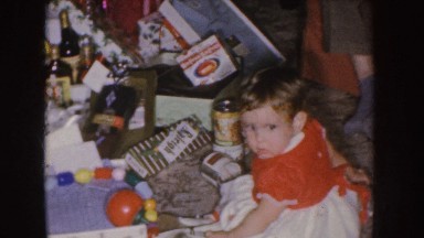 1955: christmas time looking around like what am i supposed to do with this!