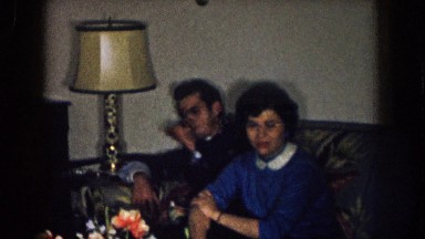 1957: Four People Looking Somber and Morose in a Living Room Drinking and Smoking