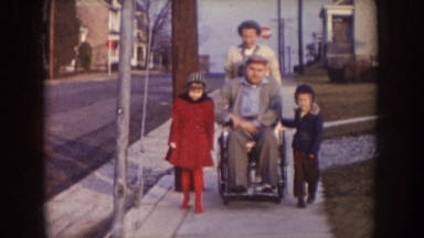 1957: family going for a walk. NEBRASKA