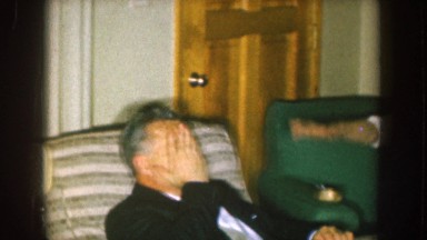 1957: a man hiding his face NEBRASKA
