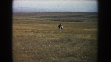 1953: traveling by horse! SOUTH DAKOTA