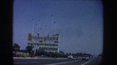 1962: The View From a Car Window as It Turns Into Disneyland with Expedition