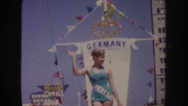 1952: Street Fashion Parade of Sexy Ladies California
