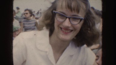 1952: Women Appear Surprised Aboard Cruise Ship on Summer Day