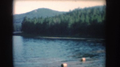 1954: panoramic views of distant boats on a lake SOUTH DAKOTA