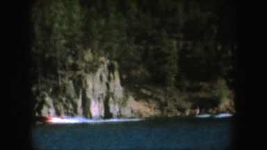1954: water skiing on a lake SOUTH DAKOTA