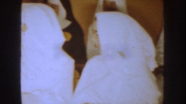 1954: veiled nuns sitting and smiling SOUTH DAKOTA