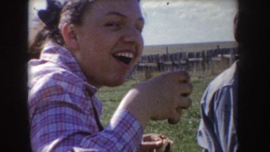 1955: group of women having a picnic. IDAHO