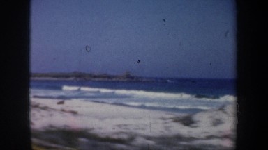 1957: waves crashing on a seashore SAN FRANCISCO CALIFORNIA