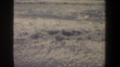 1957: surf hitting the shore SAN FRANCISCO CALIFORNIA