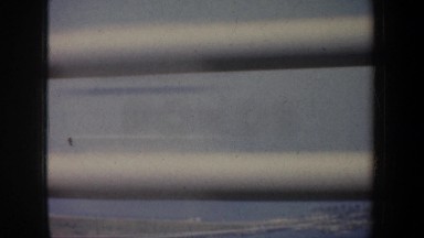 1957: fast travelling on the road the beautiful view of the wonderful city SAN