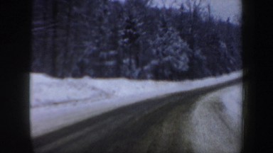 1962: driving behind a truck clearing snow NEW HAMPSHIRE