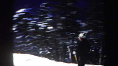 1962: a woman skiing down a hill by herself NEW HAMPSHIRE