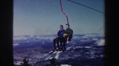 1962: two men on a ropeway NEW HAMPSHIRE