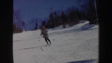 1962: people skating on snow VERMONT