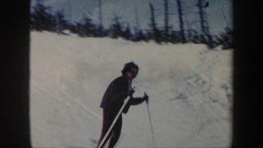 1962: snow surfing top of the hill to bottom ,adventure game VERMONT