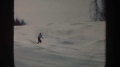 1962: man skis downhill VERMONT