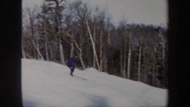 1962: Skiing Down a Snowy Slope in Vermont