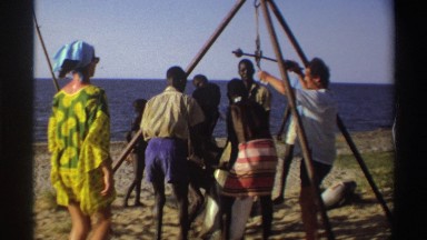 1969: group of people hanging a catch NIGERIA